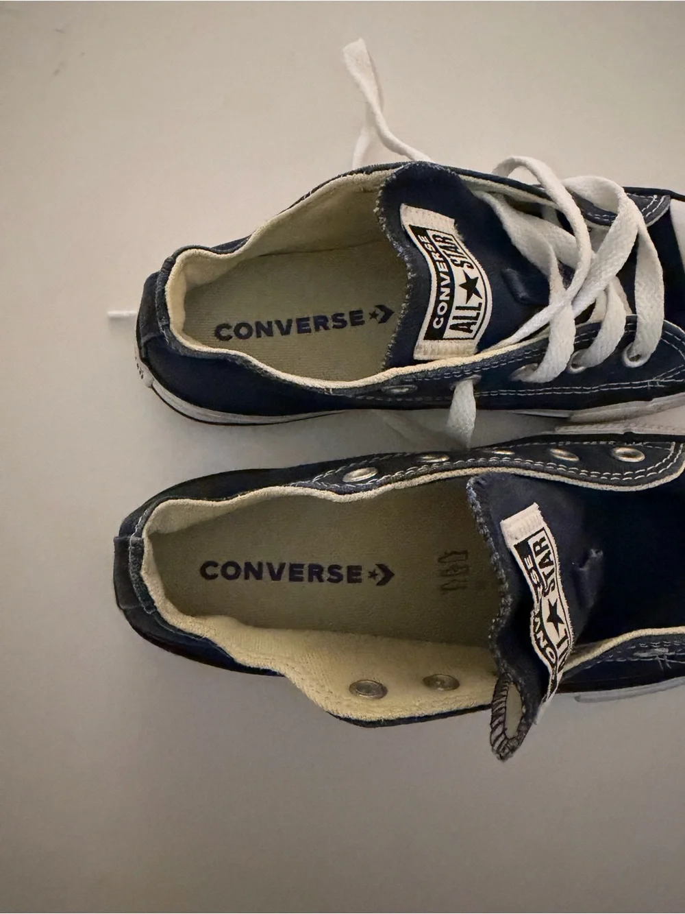 Converse Kids Navy and White Low-Top Sneakers